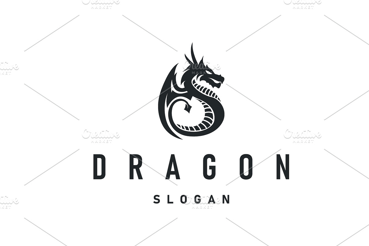 mystical animal legend dragon logo, a Branding & Logo Template by Maylianaw28