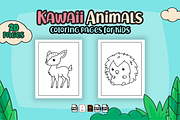 Kawaii Animals Coloring Pages, an Animal Illustration by Sultana177 (Thumbnail 2 of 3)