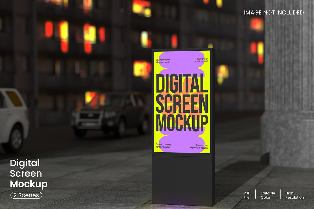 Digital Screen Mockup, an Advertising Mockup by Unerispace (Photo 1 of 3)