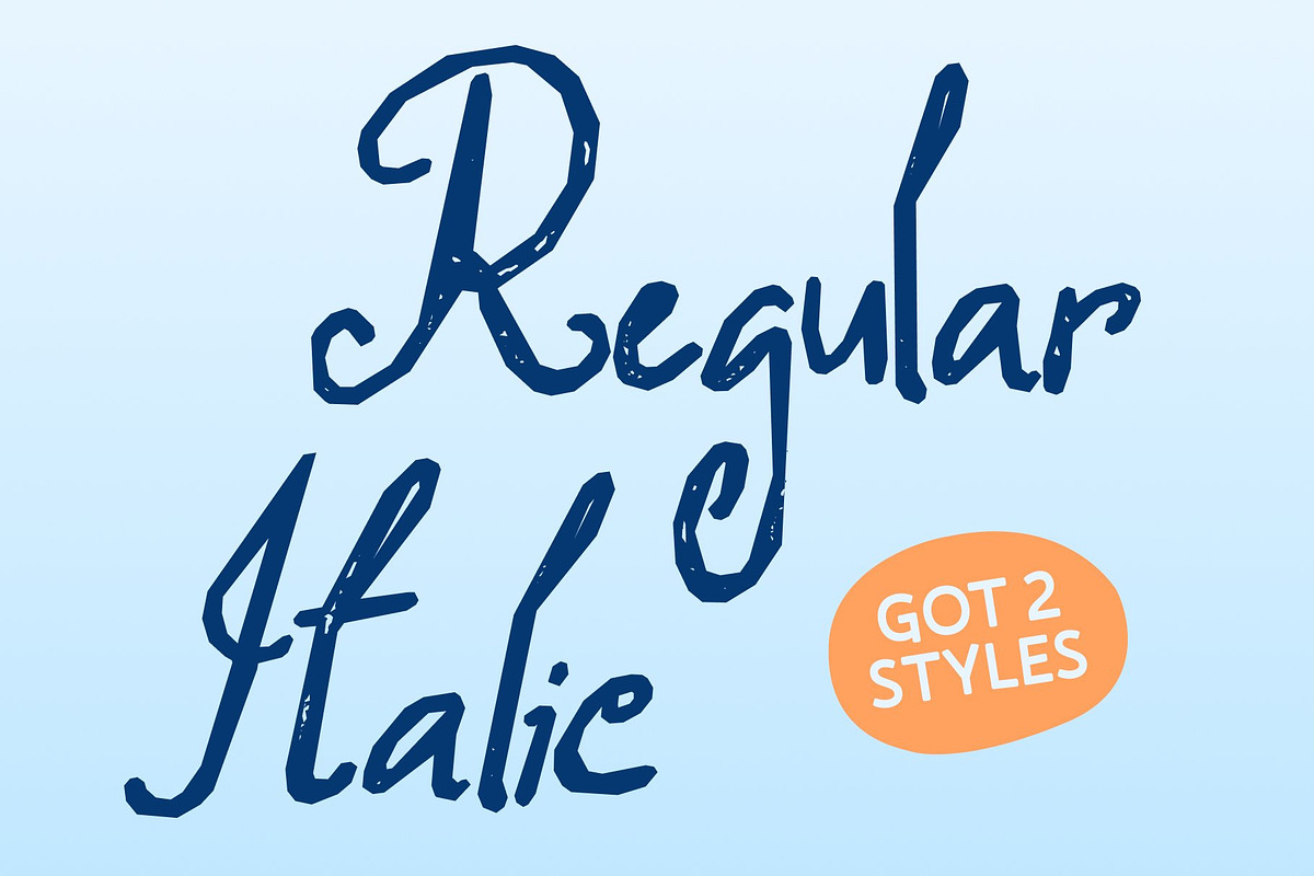 CS Darlings Stamp, a Handwritten Font by Craft Supply Co. (Photo 3 of 8)