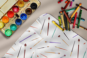 Art tools, supplies seamless pattern, a Pattern Graphic by Good Studio (Thumbnail 10 of 15)