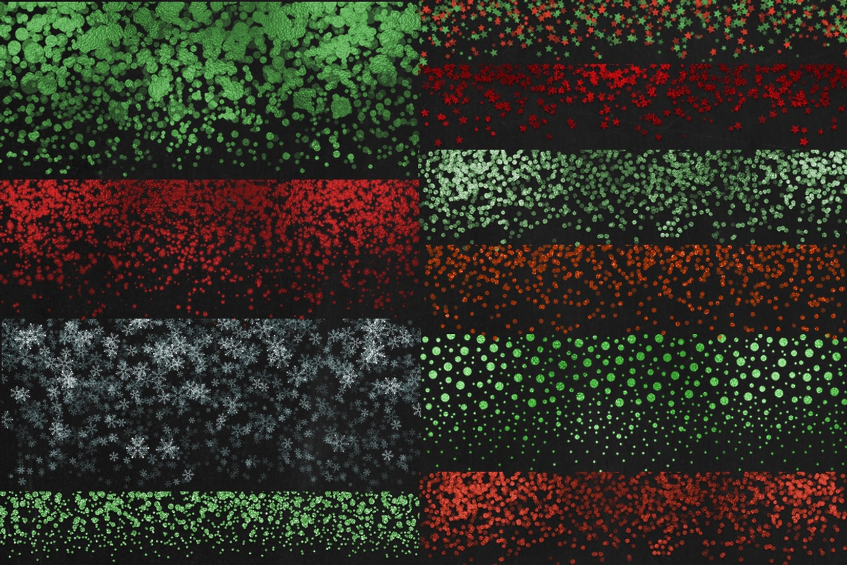 40 Christmas confetti borders, a Pattern Graphic by Paper Farms (Photo 2 of 5)