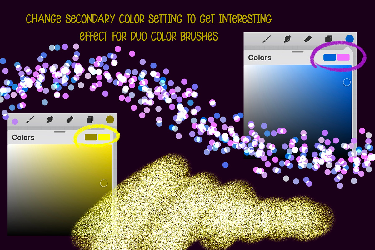Shimmer Procreate Brushes, a Brush Add-On by Almazova Dolzhenko (Photo 9 of 11)