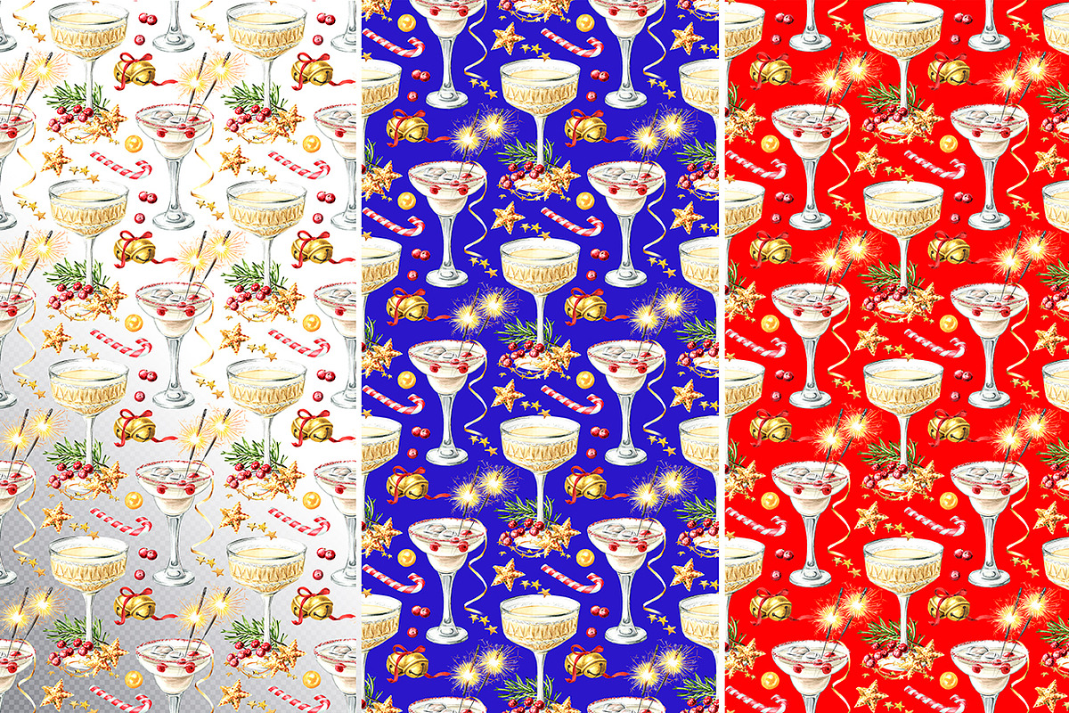 Festive Champagne, a Food Illustration by Daria Ustiugova (Photo 9 of 10)