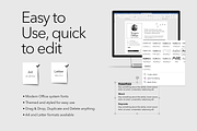 Modern Sophisticated Black and White, a Resume Template by Knockout Prezo (Thumbnail 4 of 10)