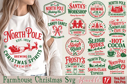 Farmhouse Christmas Svg Bundle