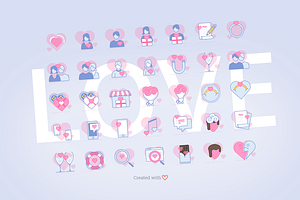 Valentine's Day Icons 2018