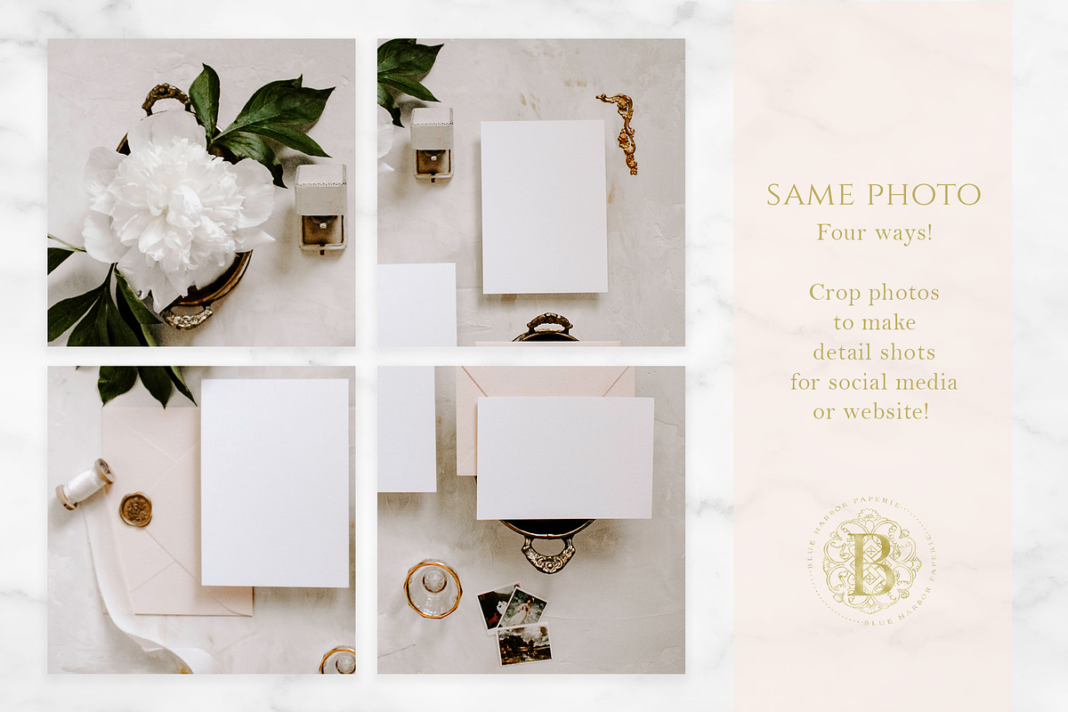 Styled Wedding Invitation Photo, a Background Photo by BlueHarborPaperie (Photo 2 of 2)