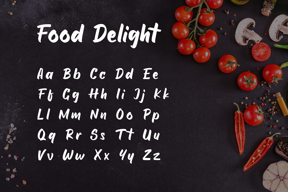 Food Delight Script and Handwritten preview 6