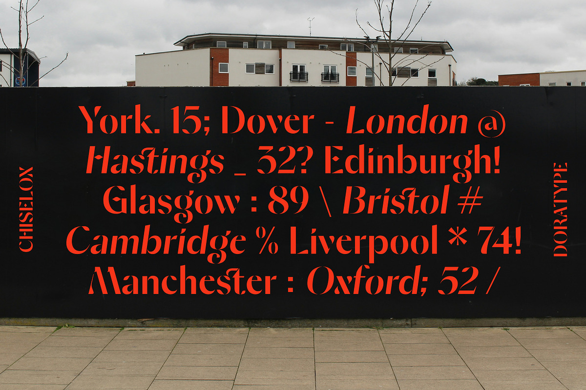 Chyselox - Stencil Font, a Sans Serif Font by Dora Typefoundry (Photo 10 of 10)