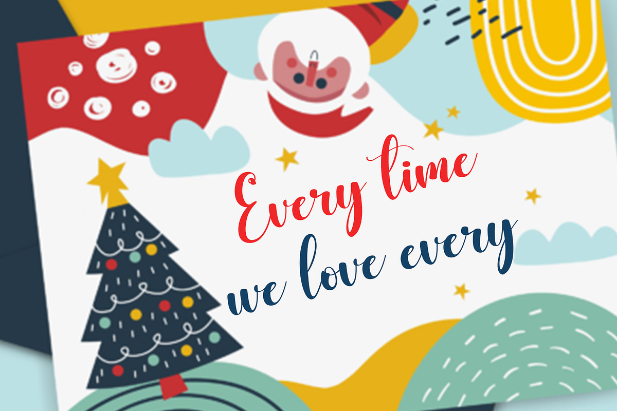 Christmas Jolly, a Handwritten Font by Creative Writting (Photo 6 of 6)