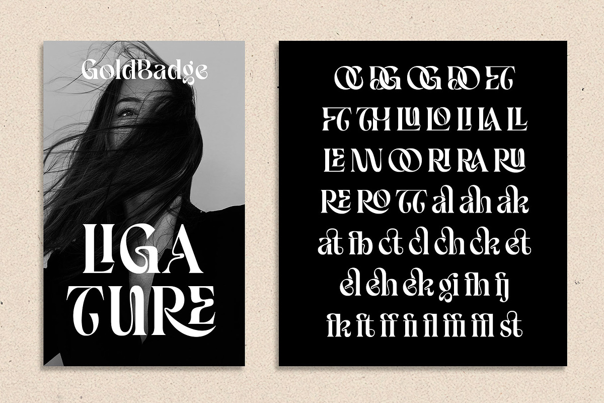 Gold Badge Unique Display Serif Font, a Serif Font by RantautypeStudio (Photo 13 of 15)