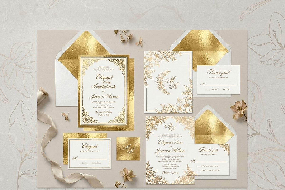 Wedding Invitation Photoshop Styles, a Layer Style Add-On by Photohacklovers (Photo 6 of 9)