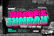 WhoopieSunday - Bubble Graffiti Font, a Symbol Font by ikiiko (Thumbnail 1 of 7)