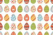 Cute Easter eggs seamless patterns, a Pattern Graphic by Good Studio (Thumbnail 2 of 5)
