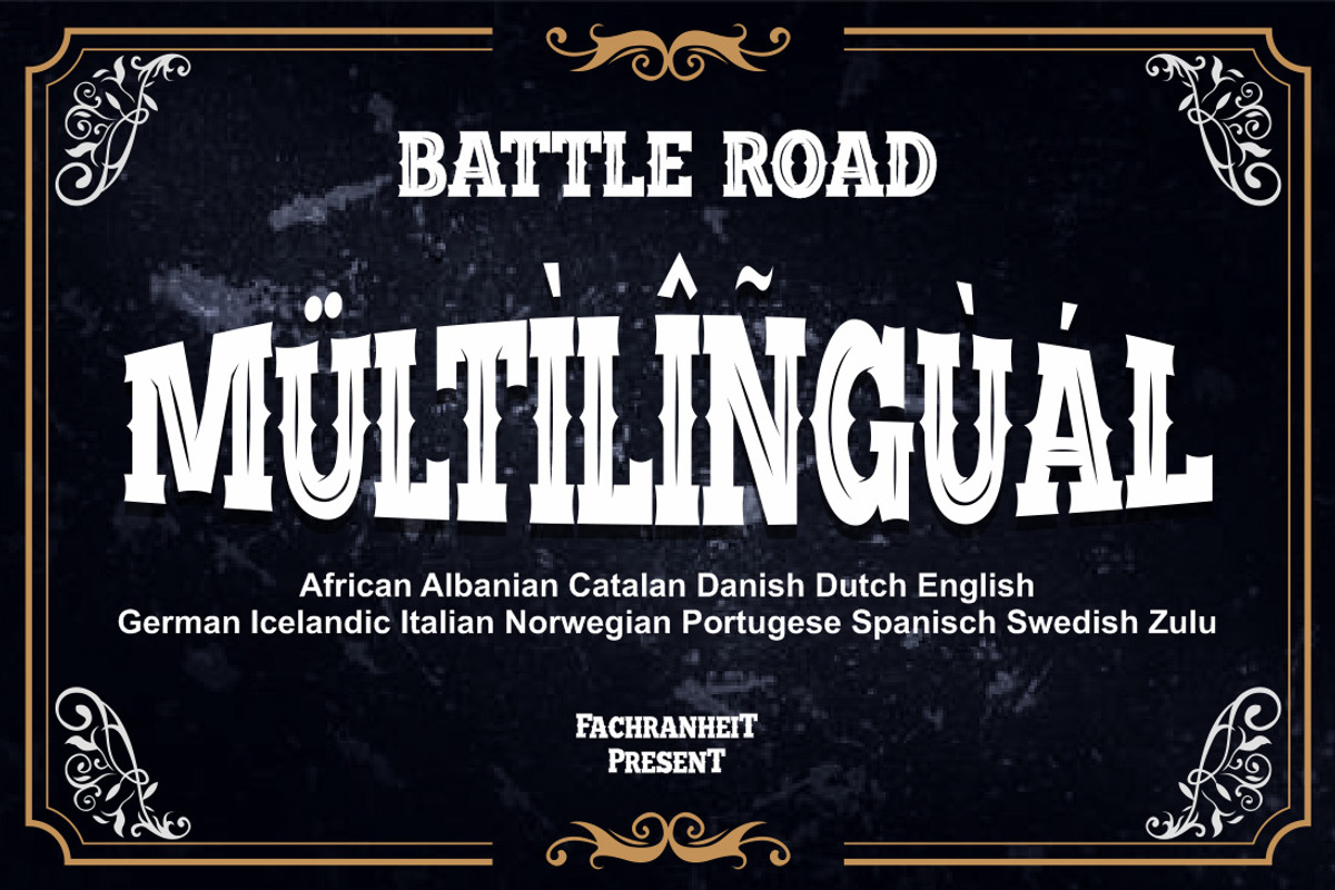 Battle Road, a Blackletter Font by Fachranheit Studio (Photo 12 of 13)