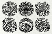 Sea Turtle Tropical SVG Graphics, a Decorative Illustration by DENIDigitalArtSudio (Thumbnail 4 of 7)