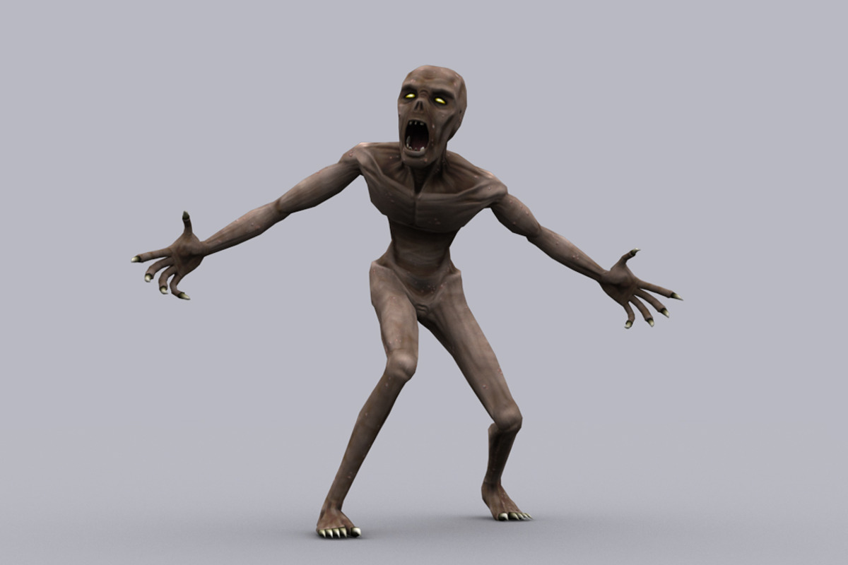 GHOUL fbx only, a Characters & Person 3D Model by PROTOFACTOR