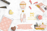 Valentine's Day pink collection, an Animal Illustration by Viktoria Siarova (Thumbnail 1 of 5)