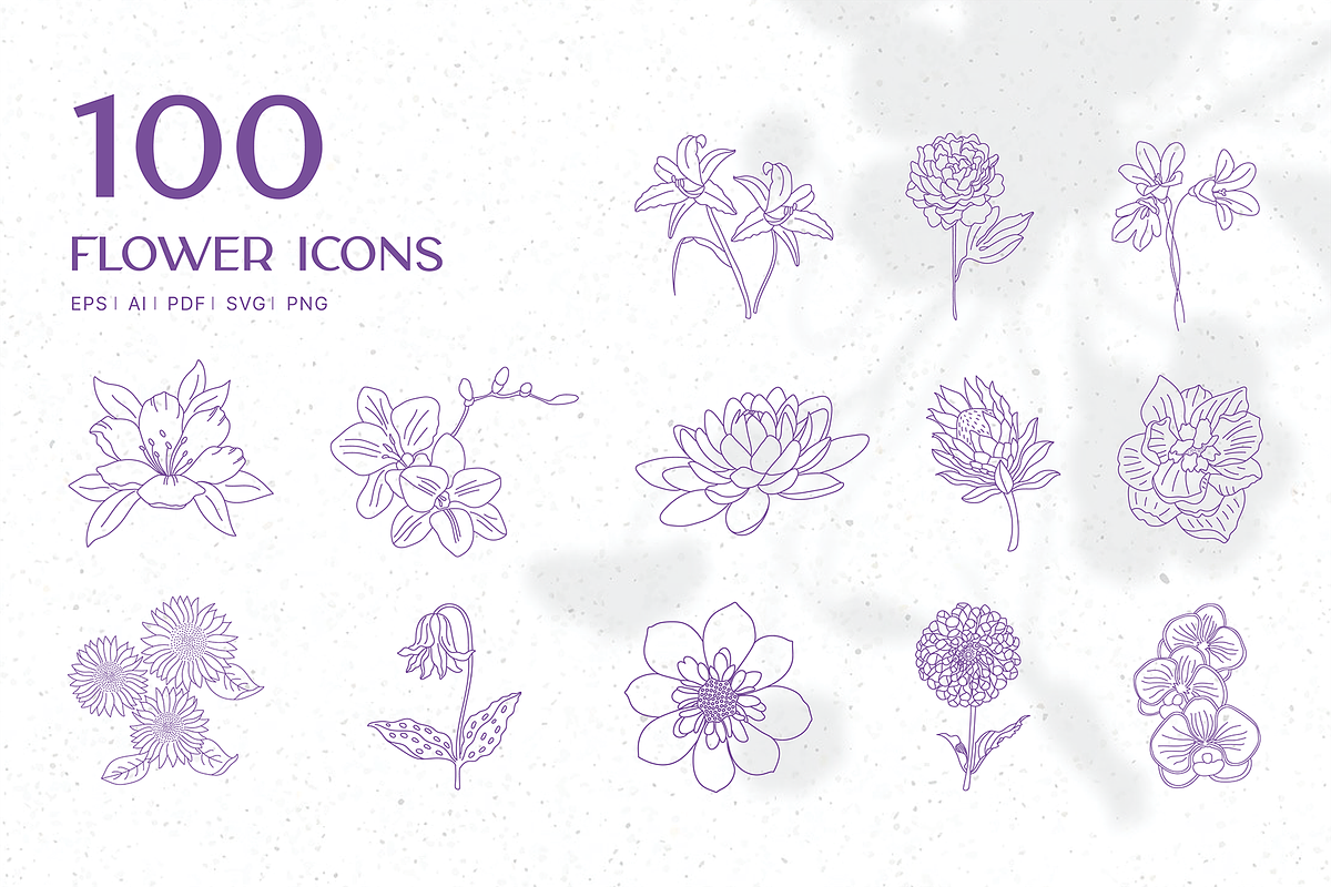 Flower icons, an Icon by Hamocreate (Photo 1 of 11)
