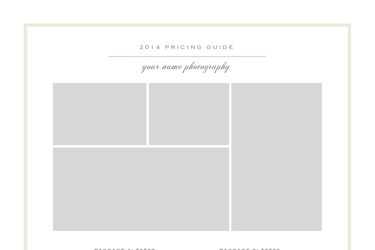 Photography Price List Template, a Flyer Template by roselindoco (Photo 2 of 3)