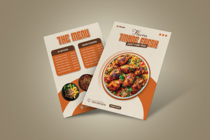 2-Sided Restaurant Menu Template, a Brochure Template by vectorlnk
