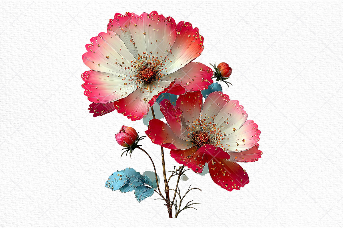 Spring Cosmos Flower Clipart Png, an Illustration by Craft Nest (Photo 11 of 11)