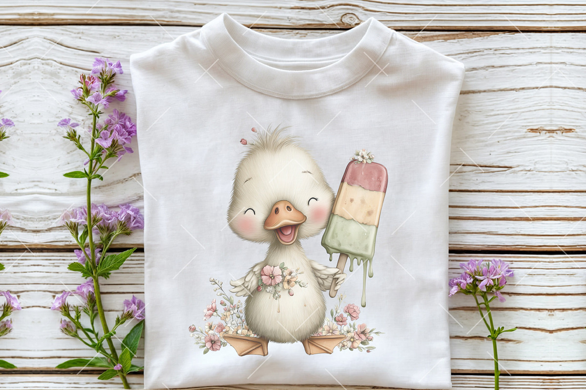 Whimsical Summer Goose Clipart, an Illustration by OK Design (Photo 5 of 6)