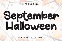 September Halloween | Script Font