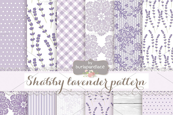Shabby lavender pattern preview 2