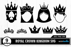 Royal Crown Kingdom Silhouettes