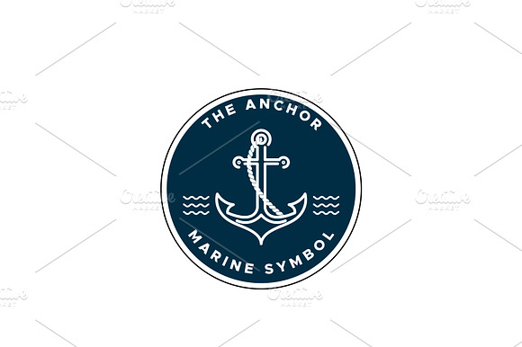 Anchor Nautical Marine Logo Design preview 2