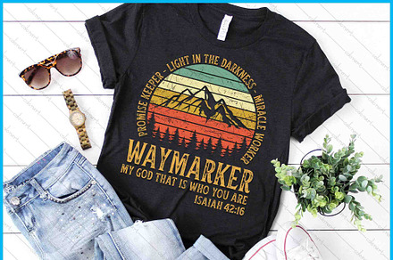 Waymaker Miracle Worker Christian, a Graphic by Creativeusart