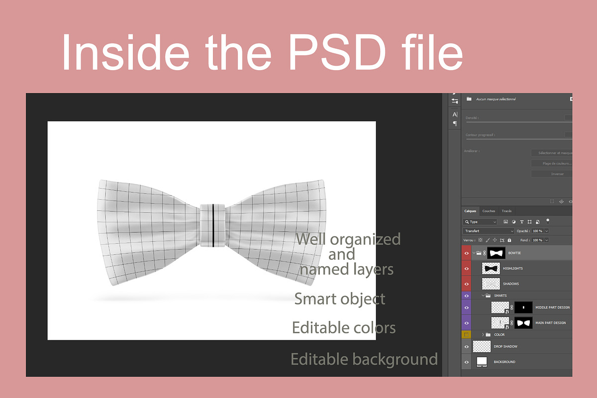 Bow Tie Mockup Set, an Apparel Mockup by moqirynart (Photo 10 of 10)