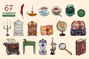 Home Decor and Household Watercolor, a Decorative Illustration by CreativeValuation (Thumbnail 2 of 12)