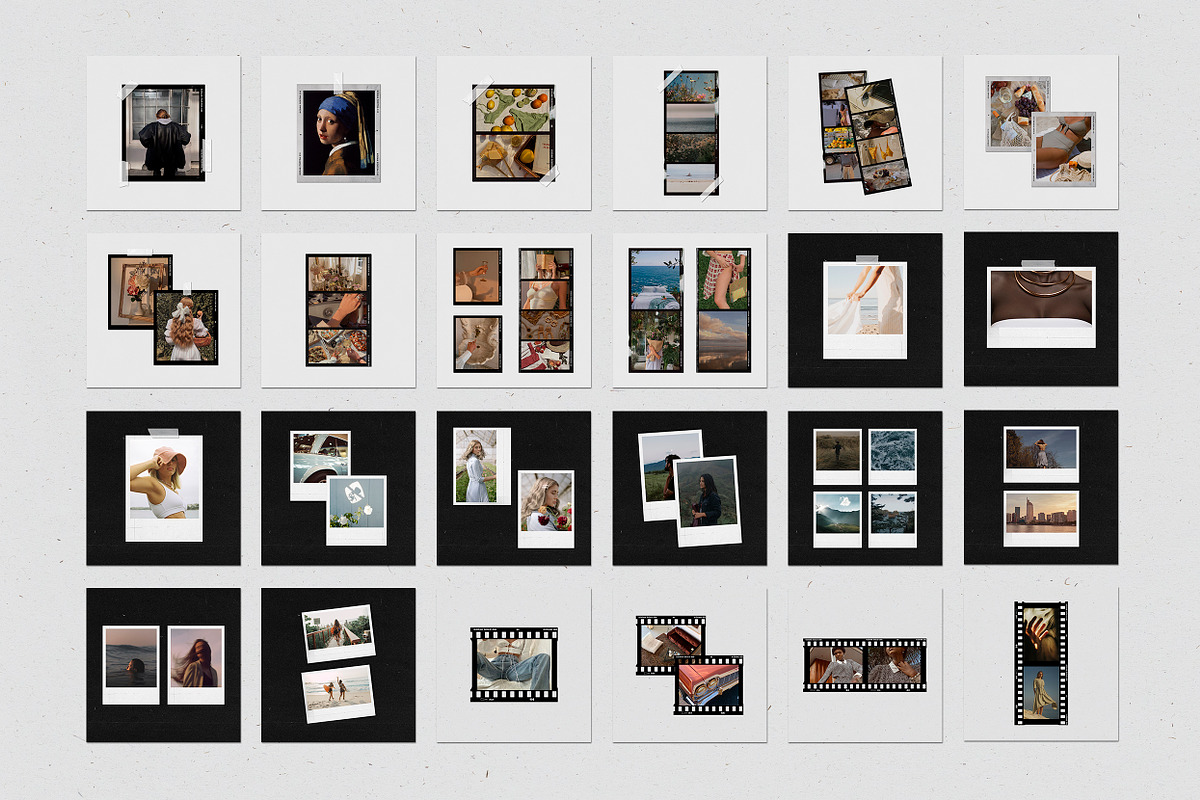 200 Film Frames & Instant Templates, a Social Media Template by Feel This (Photo 18 of 32)