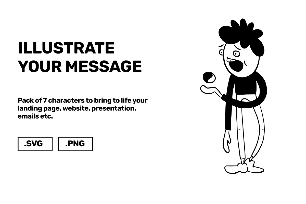 Fun & Expressive Character Kit, a Person Illustration by LorellaC (Photo 4 of 4)