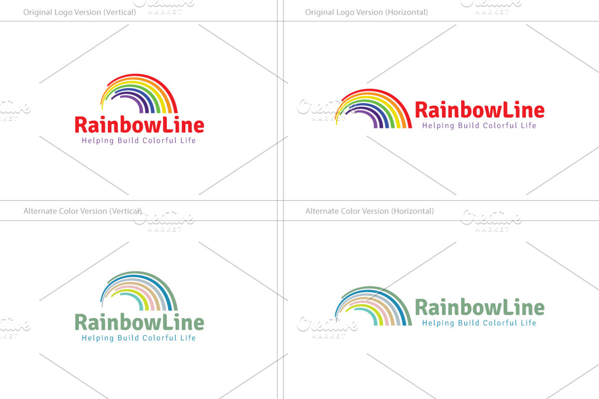 Rainbow Line Logo, a Branding & Logo Template by ArtFusion (Photo 4 of 5)
