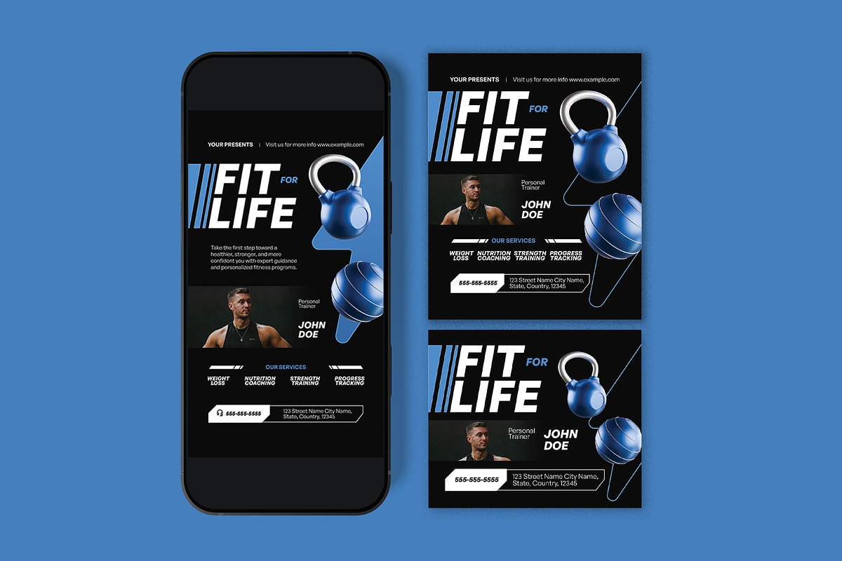 Fitness Promotion Flyer, a Flyer Template by graphicook (Photo 3 of 3)