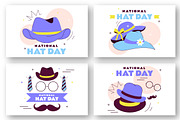 11 National Hat Day Illustration, a Person Illustration by denayunebgt (Thumbnail 3 of 5)