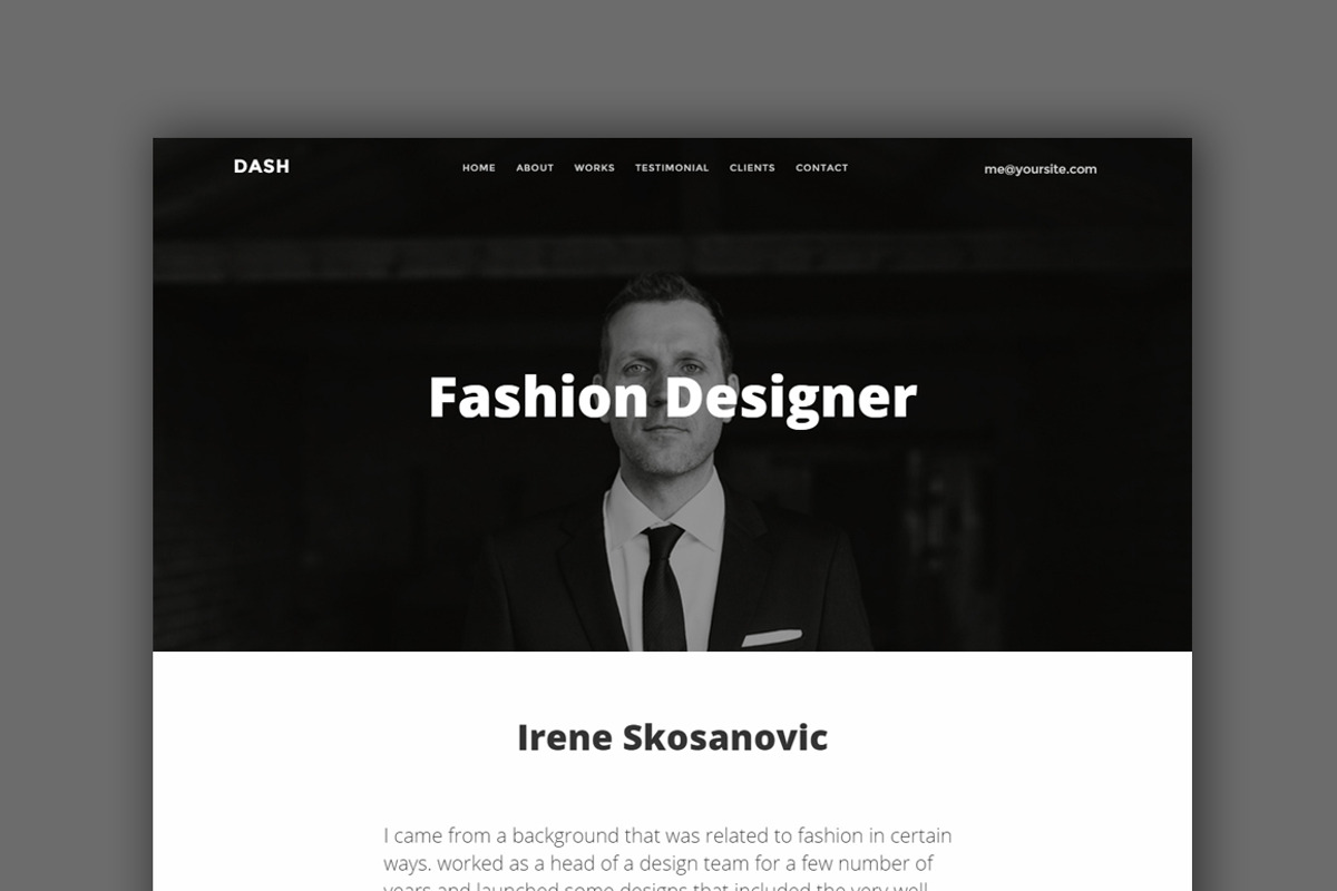 Dash - Onepage Personal (Sale), a Bootstrap Template by Zeepfeed (Photo 4 of 4)