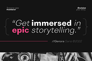 Genora Sans Serif Font Family, a Sans Serif Font by Pixesia Studio (Thumbnail 2 of 15)