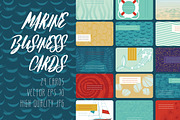 Marine Business Cards, a Business Card Template by Nadia Emelianova (Thumbnail 1 of 4)