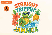 Straight Trippin’ Jamaica, an Illustration by Craft Nest (Thumbnail 1 of 5)