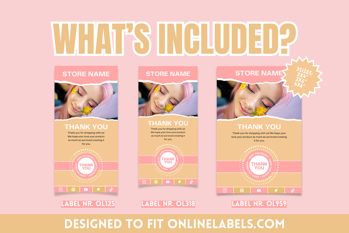 Box Label Sticker Templates, a Stationery Template by SunshineStudioBoutique (Photo 2 of 8)