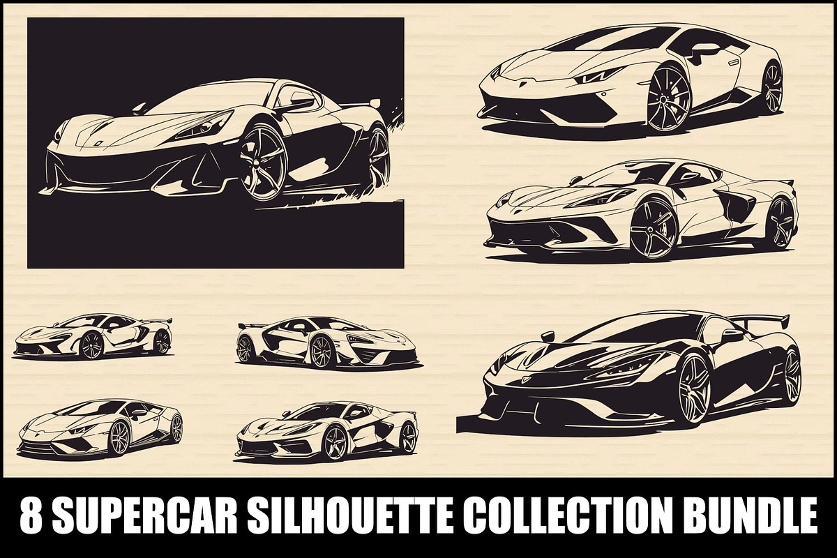 Luxury Car Clipart Vector Pack, an Illustration by BIPLOB EXPERT (Photo 1 of 9)