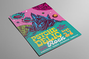 Space Psychedelic Hand Drawn Flyer, a Flyer Template by ashenterprise (Thumbnail 1 of 4)