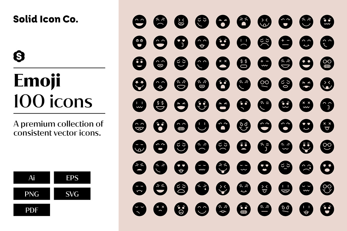 Emoji Icons, a Solid Icon by Solid Icon Co (Photo 1 of 6)
