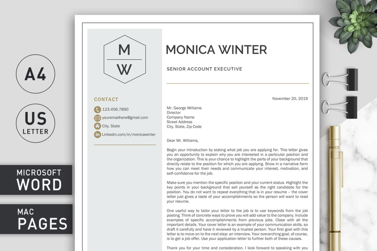 Resume Template | CV Template, a Resume Template by Klamp Studio (Photo 4 of 9)