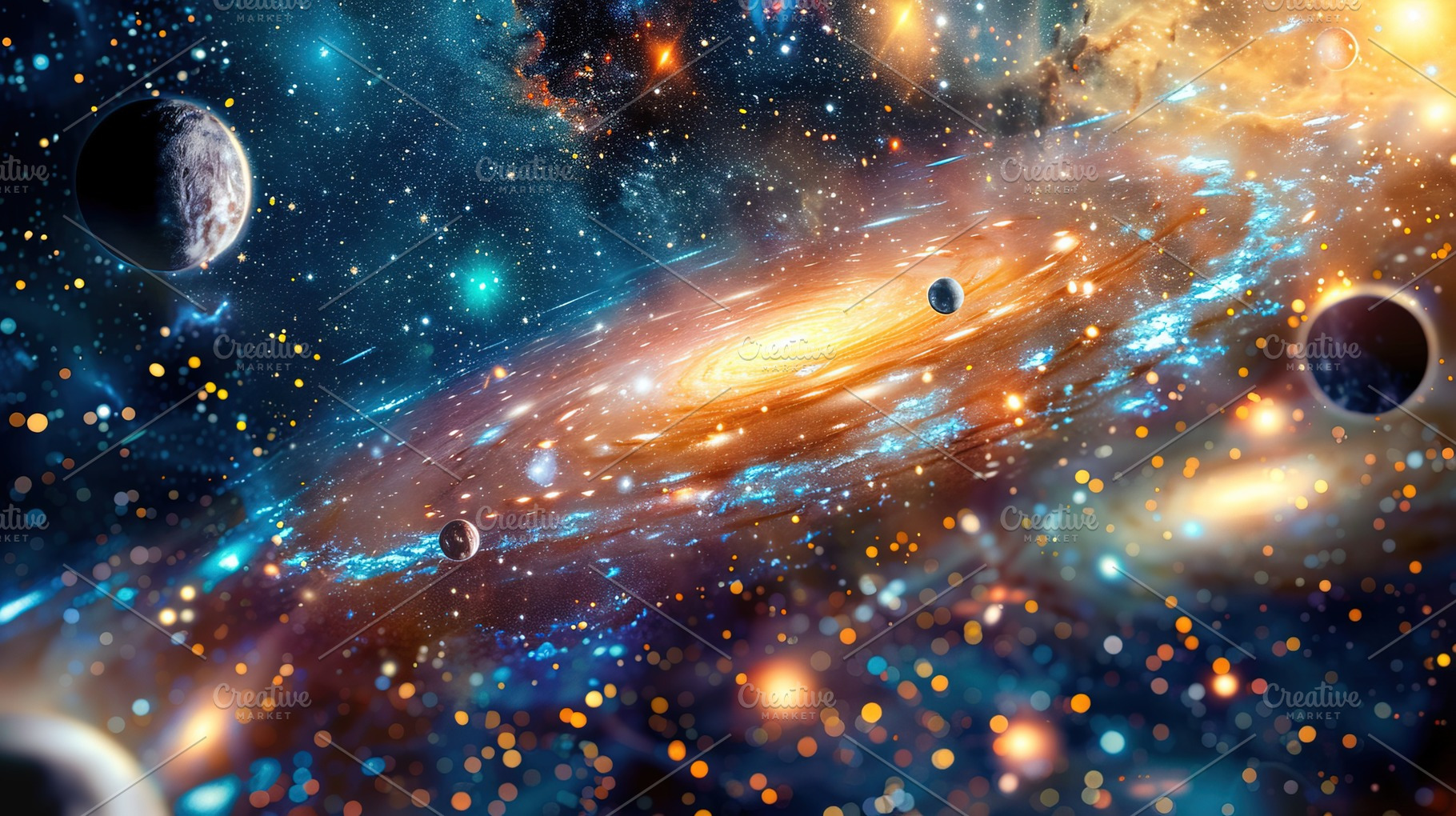 Vivid Spiral Galaxy In Deep Space, a Nature Photo by Ales Munt